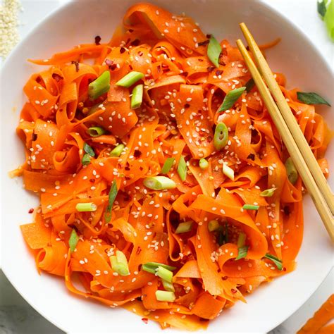 Easy Carrot Salad with Asian Dressing | Sims Home Kitchen