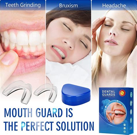 8 Pack Mouth Guard for Grinding Teeth | Custom Mold for Light and Heavy Grinding | Comfortable ...