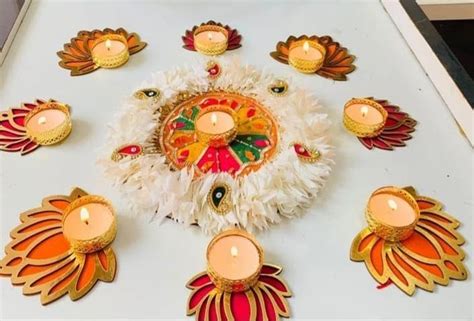 Buy Urban Turtle Rangoli Mats for Festival Decoration - 9 Pcs ...