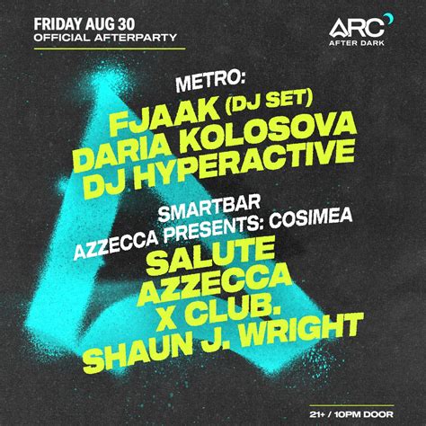 ARC After Dark at Metro / Smart Bar 2024