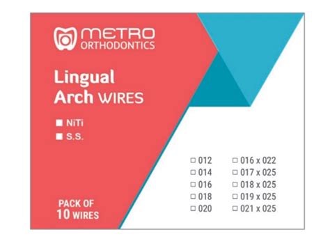 Buy Metro Orthodontics Ovoid Rectangular Lingual NiTi Archwires - Upper ...