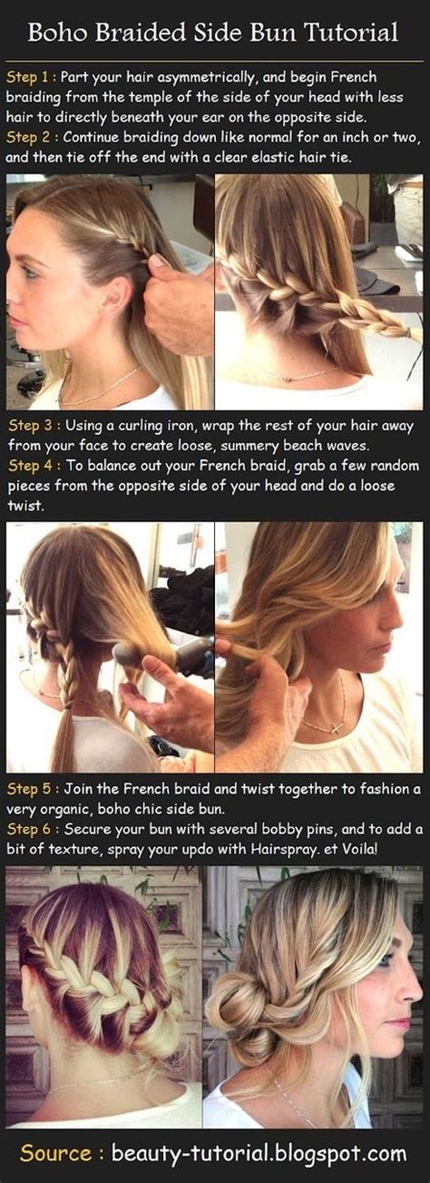 Image result for Boho Braided Side Bun Tutorial