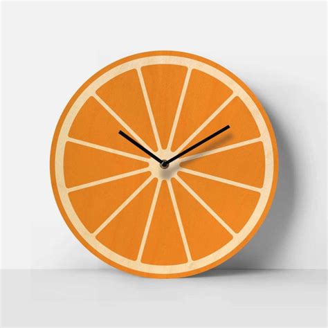 Citrus Pop Birch Clock - ICraft asia