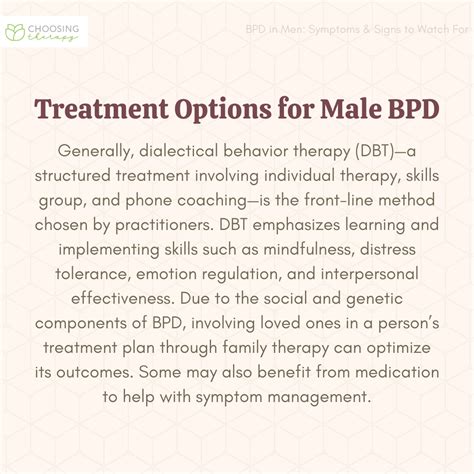 Borderline Personality Disorder (BPD) in Men