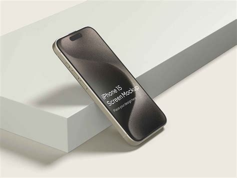 iPhone 15 Pro Max Mockup in PSD