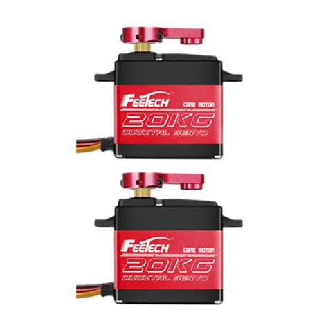 Buy 2Pack 20KG High Torque RC Servo, Servo Motor 7.4V Waterproof ...