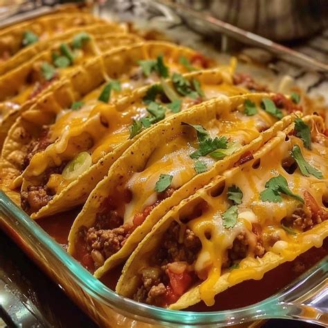 Oven Baked Tacos - Easy Family Recipes