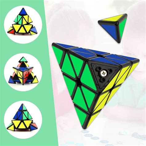 Triangle Rubik’s Cube – Pyramid Puzzle Cube for Smart Play & Brain Tra ...