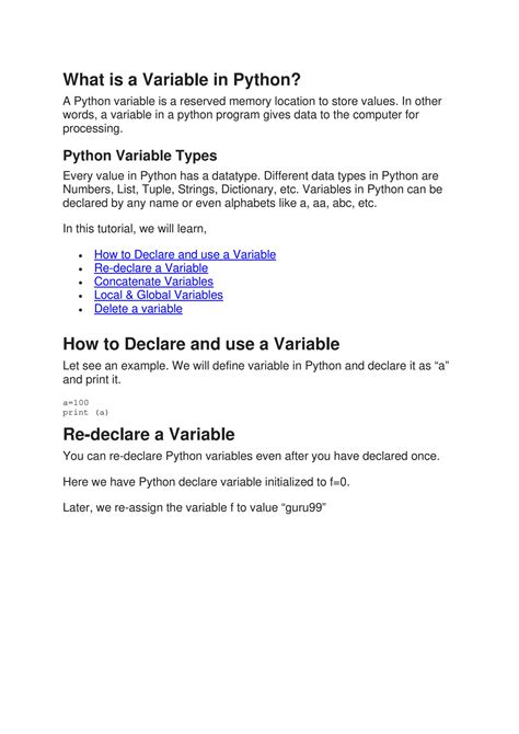 Image result for Apprendre Python Les Variables