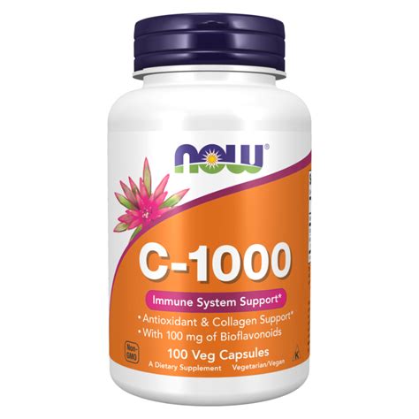 Vitamin C-1000mg 100 Veg Capsules – NOW Foods Egypt