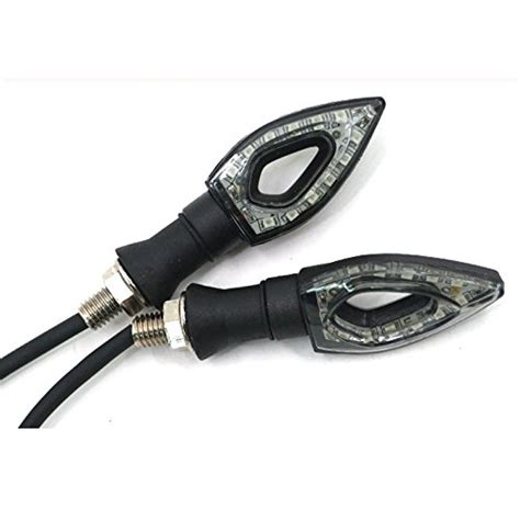 Eemrging Trading 2Pcs Motorcycle 12 LED Indicators Light 12V-Yellow ...