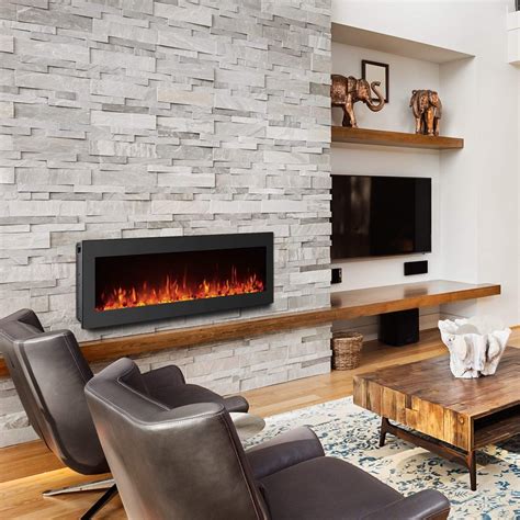 Mounted Wall Electric Fireplace at Abigail Martin blog