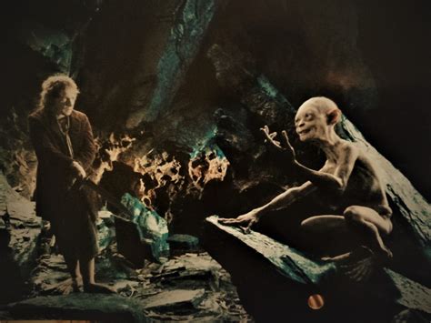 Gollum And Bilbo Riddles A Riddle Of Gollum, A Clue For A Picture