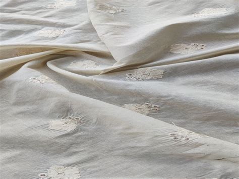 Off-White Motifs Dyeable Zardozi Cotton Fabric – Fabrics & More