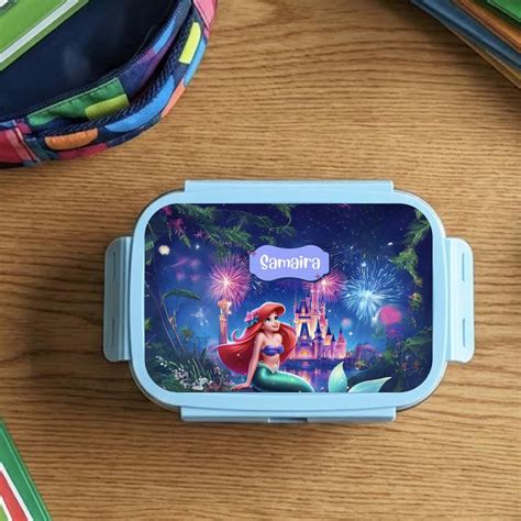 Custom Stainless Steel Snack Box & Lunch Box- Ariel Princess