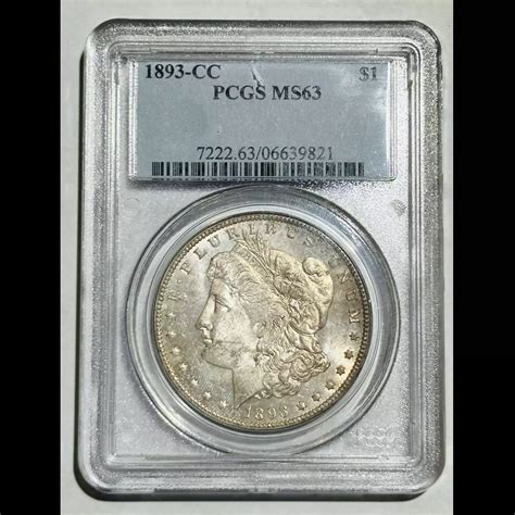1893-CC Morgan Silver Dollar PCGS MS-63 PL Surfaces! - Bob Paul Rare Coins