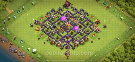 Best Base TH7 with Link, Hybrid Anti Everything 2024 - Town Hall Level ...