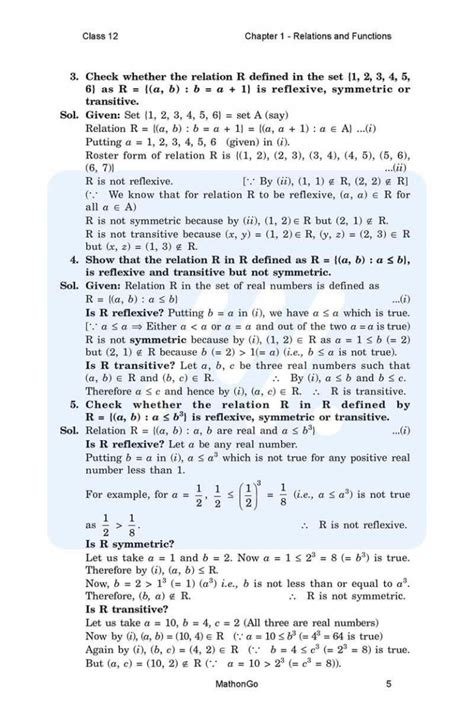 Image result for Maths Class 12th Chapter 1