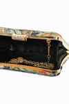 Buy Green Printed Silk Floral Clutch Bag by NR BY NIDHI RATHI Online at ...