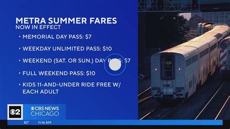 Metra summer passes now available - CBS Chicago