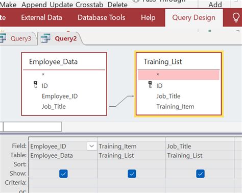 Image result for Access Query Multiple Tables