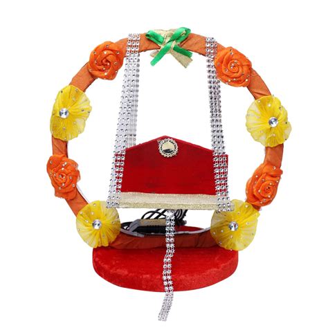 Buy Kabello Golden Krishna/Kanha/Ladoo Gopal Kabello Jhula/Swing for ...