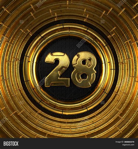 Gold Number 28 (number Image & Photo (Free Trial) | Bigstock