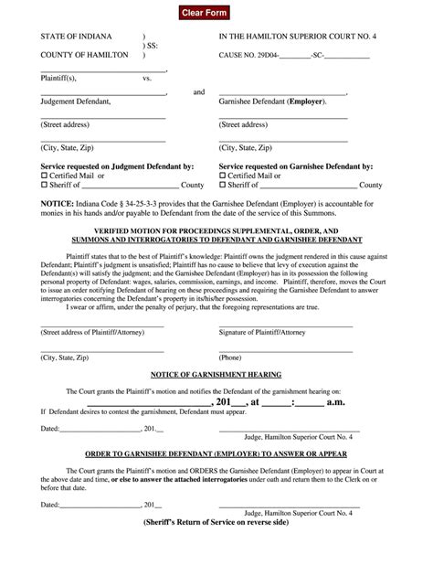 2010-2026 Form IN Verified Motion for Proceedings Supplemental Order ...