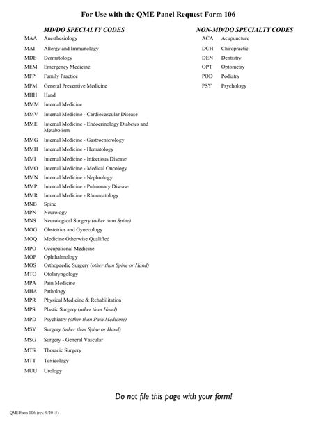 QME Form 106 - Fill Out, Sign Online and Download Fillable PDF ...
