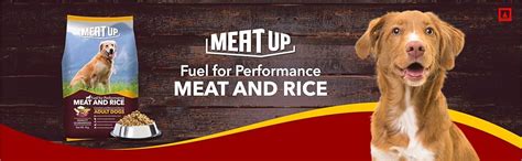 Meat Up Meat and Rice Adult Dry Dog Food, 10kg (Buy 1 Get 1 Free ...