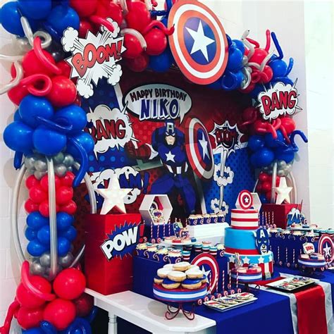 Captain America Birthday Party Decorations