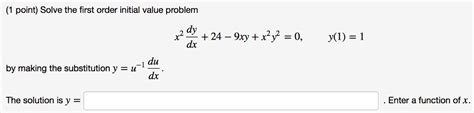 Image result for First Order Initial Value Problem