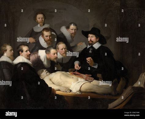 "The Anatomy Lesson of Dr Nicolaes Tulp (1632). Rembrandt van Rijn ...