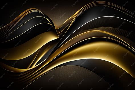 Premium Photo | Black and gold abstract background with a black and ...