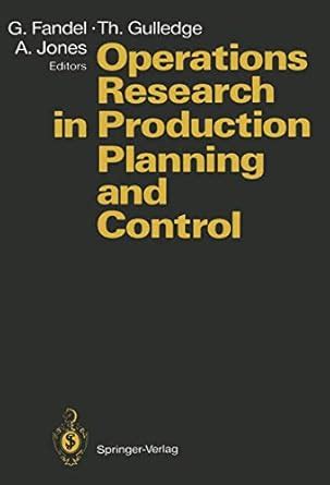 Buy Operations Research in Production Planning and Control: Proceedings ...