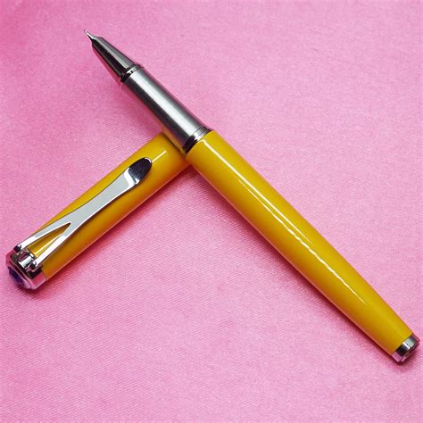 Jinhao Y5 Dark Yellow Color Body and Cap Convertor Type Fountain Pen ...