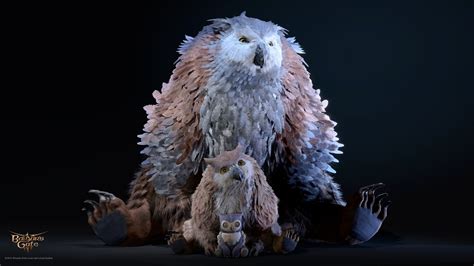 ArtStation - Baldur's Gate 3 - Owlbear Cub and Owlbear Wildshape, Bert ...