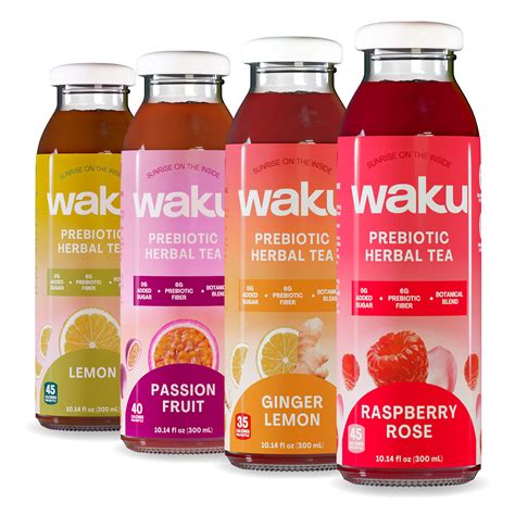 Buy Waku Prebiotic al Iced Tea | Best Sellers Variety Pack | Keto, Zero ...