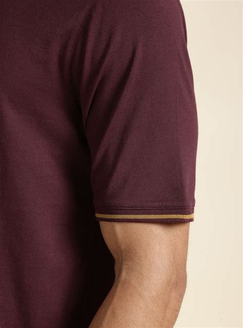 Buy Burgundy Wine Polo | Casual Burgundy Solid Polos & Tees for Men ...