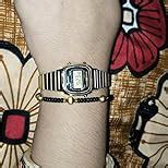 Casio Women Vintage LA670WGA-1DF Black Digital Dial Gold Stainless ...