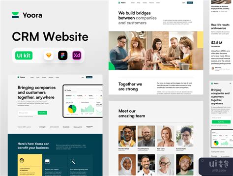Yoora CMS网站设计模板 (Yoora CMS Website Design Template) - ui老爸_优质的ui模板和素材下载站