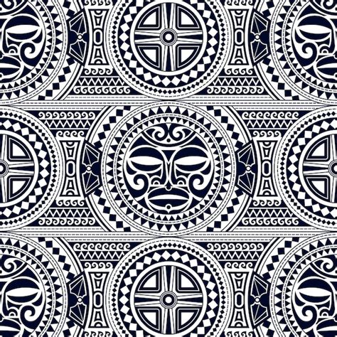 Flat design maori tattoo pattern design | Premium Vector