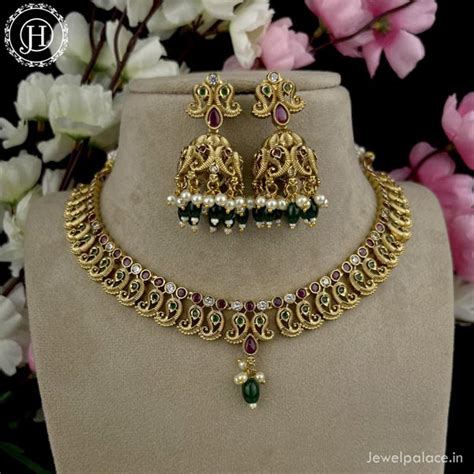 Exclusive Gold Plated Kemps AD Stone Premium Necklace JH4201 – Jewel Palace