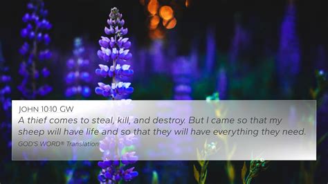 John 10:10 GW 4K Wallpaper - A thief comes to steal, kill, and destroy ...