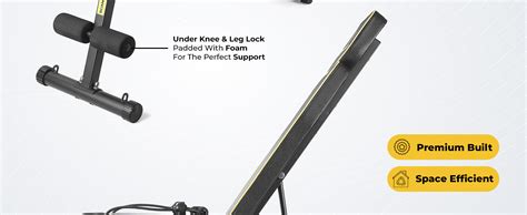 The Cube Club Neo Heavy Duty Foldable Gym Bench Multipurpose Full Body ...