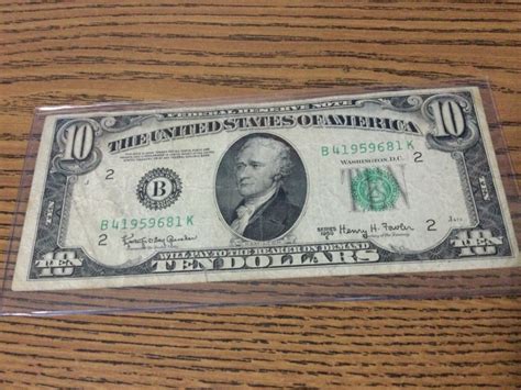 1950 10 Dollar Bill Series E US Federal Reserve Note …Shipped Free | eBay