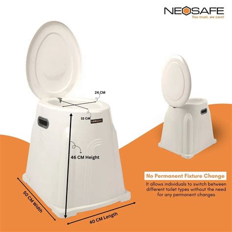 Plastic Portable Commode Stool - Indian Toilet to Western Toilet ...