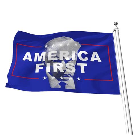 Donald Trump Mugshot America First Flag - Rockatee