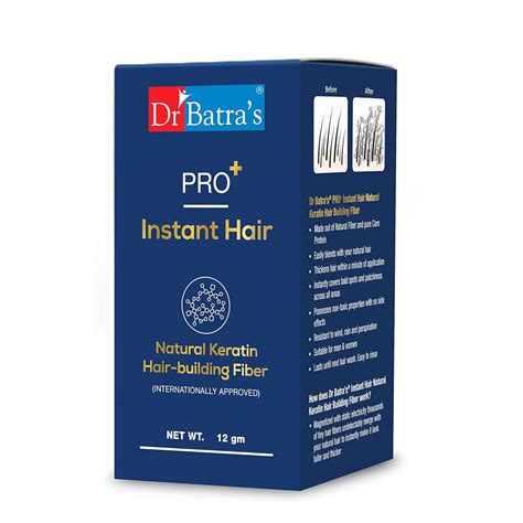 Buy Dr Batra's Pro+ Instant Natural Keratin Hair Building fibre ...