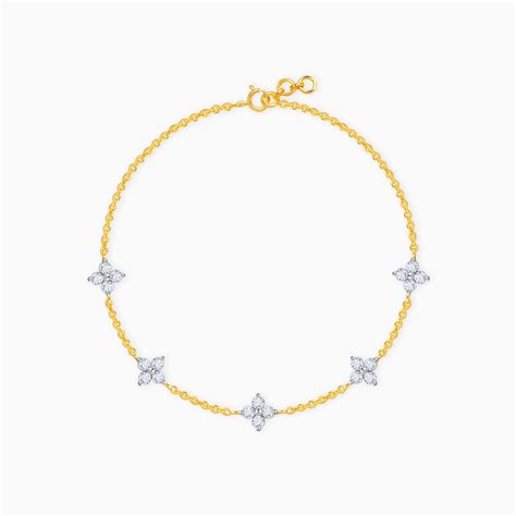 Gold Amorette Diamond Bracelet | GIVA Gold – Heer by GIVA
